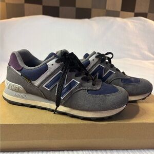 New Balance Women’s Charcoal, Navy and Purple Sneakers